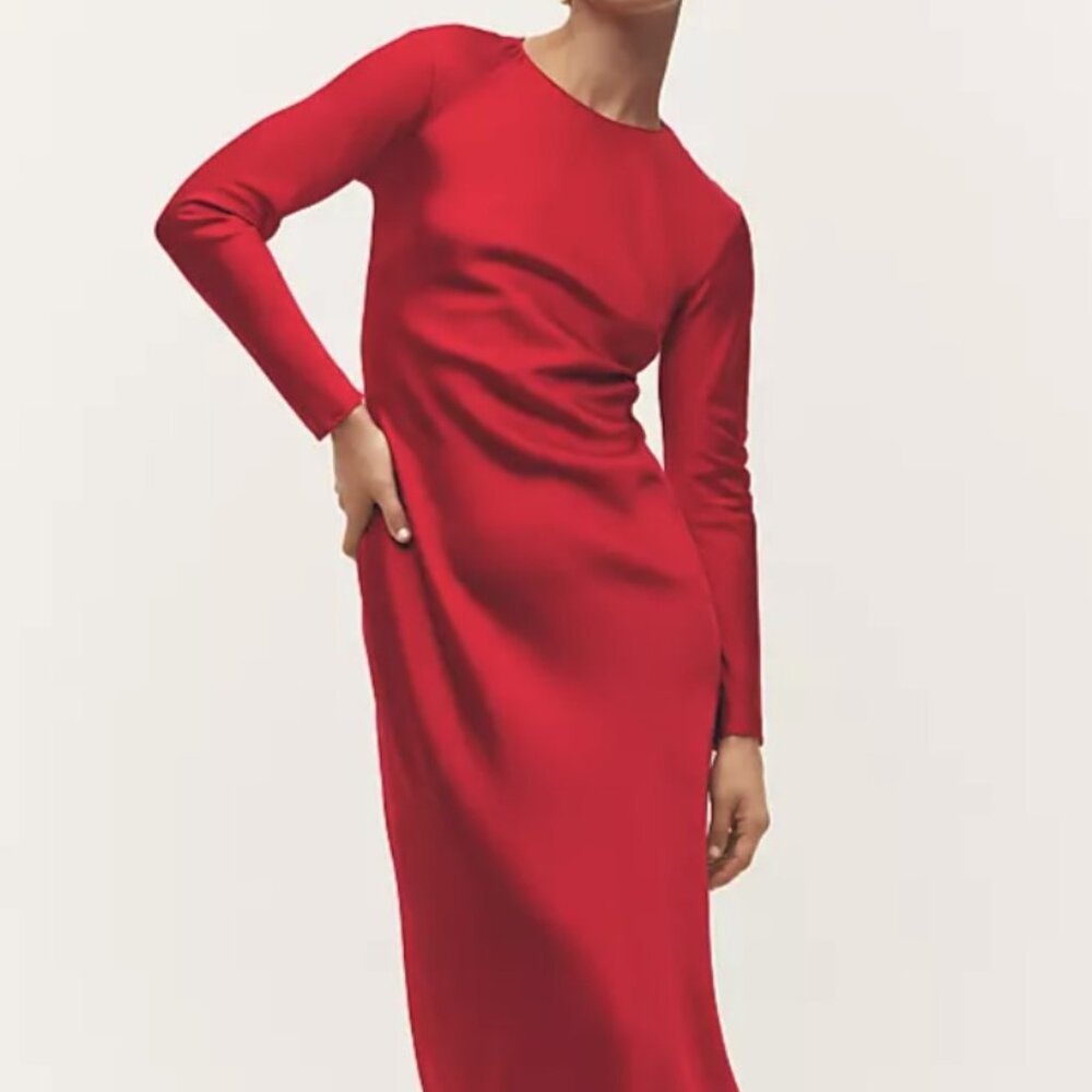 Ann Taylor Bias Sheath Maxi Dress NWT